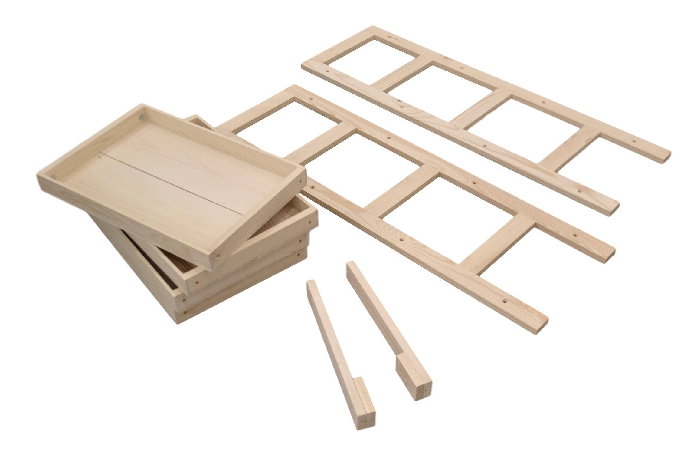 Wooden 4 Tier End-Cap Display
