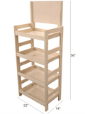 Wooden 4 Tier End-Cap Display